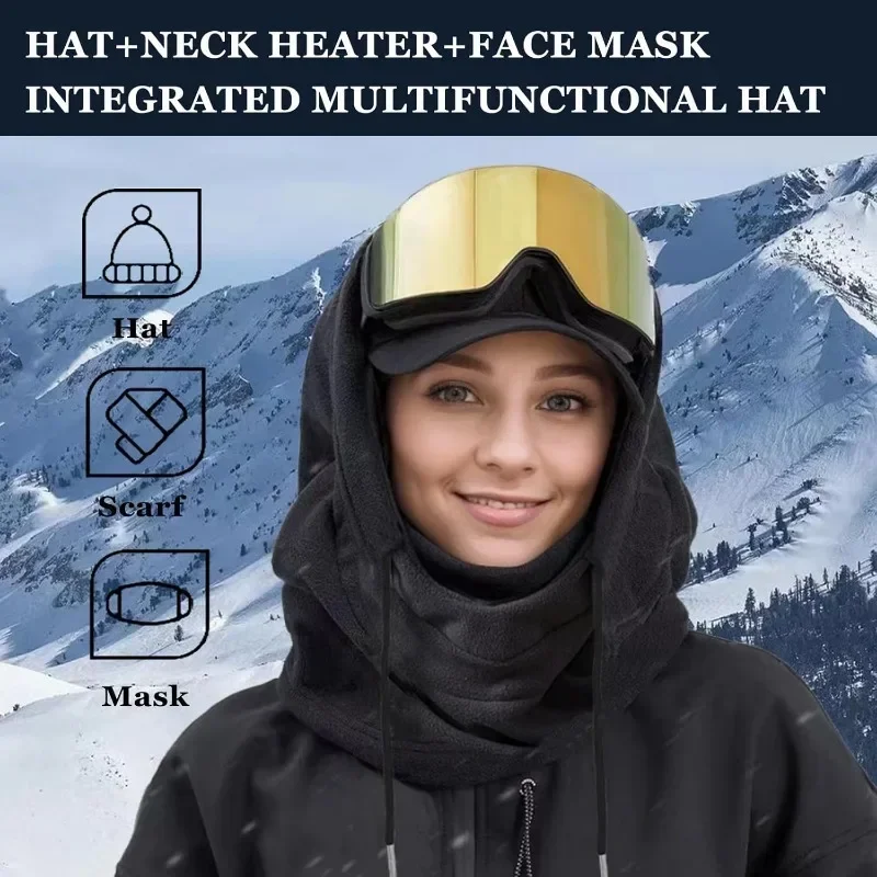 Cycling Gear To Keep You Warm - Męska czapka zimowa z pluszową podszewką,
