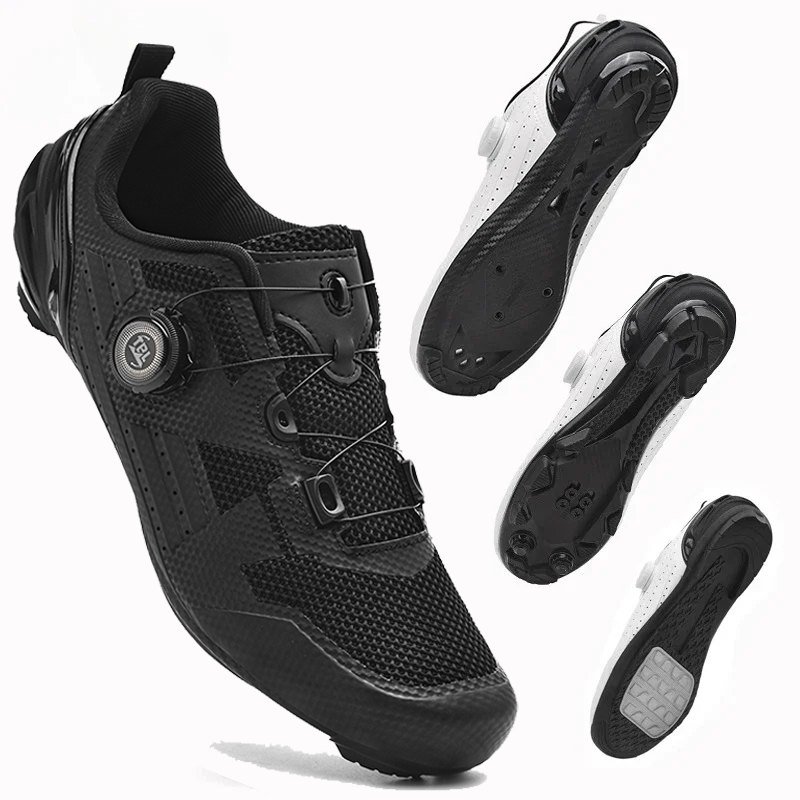 Road Bike Cleats - Męskie buty rowerowe szosowe oddychające letnie