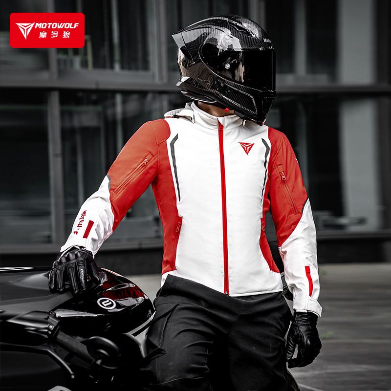Cycling Gear Jacket - Kurtka motocyklowa MOTOWOLF, wiatrówka, oddychająca, ciepła,