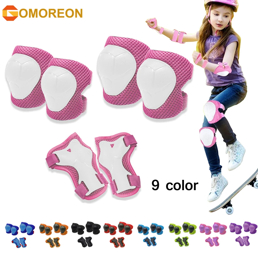 Cycling Gear For Kids - Ochraniacze na kolana GOMOREON 6 sztuk/zestaw,