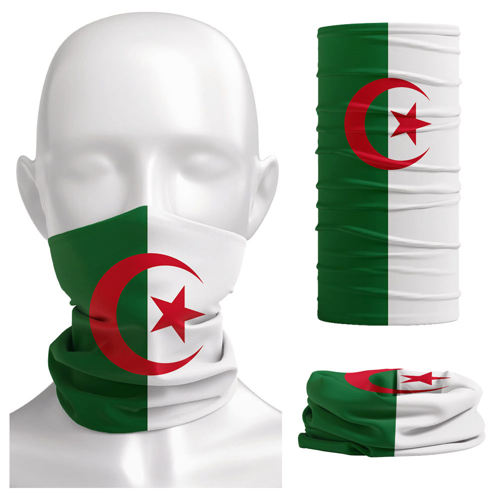 Gear In Cycling - Algeria Flaga Bandana z nadrukiem Nakrycie