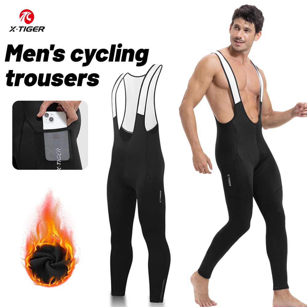 Cycling Gear To Keep You Warm - X-TIGER Męskie zimowe spodnie rowerowe z