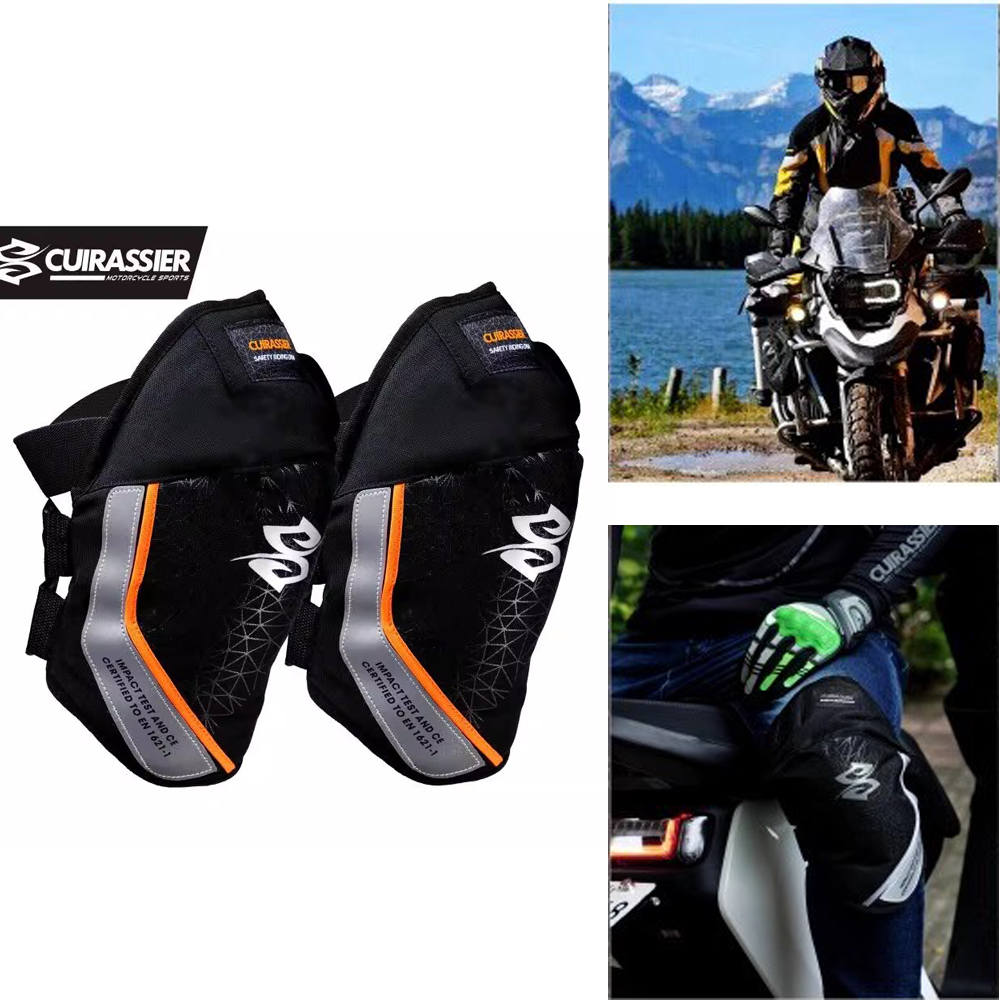 Cycling Gear Black - Męskie ochraniacze na kolana do jazdy