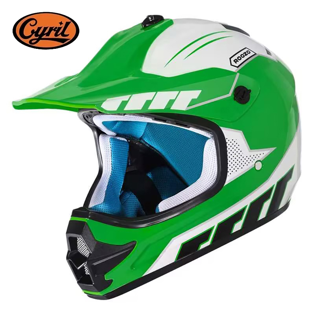 Cycling Gear For Kids - Zestaw motocrossowy dla dzieci z kaskiem,
