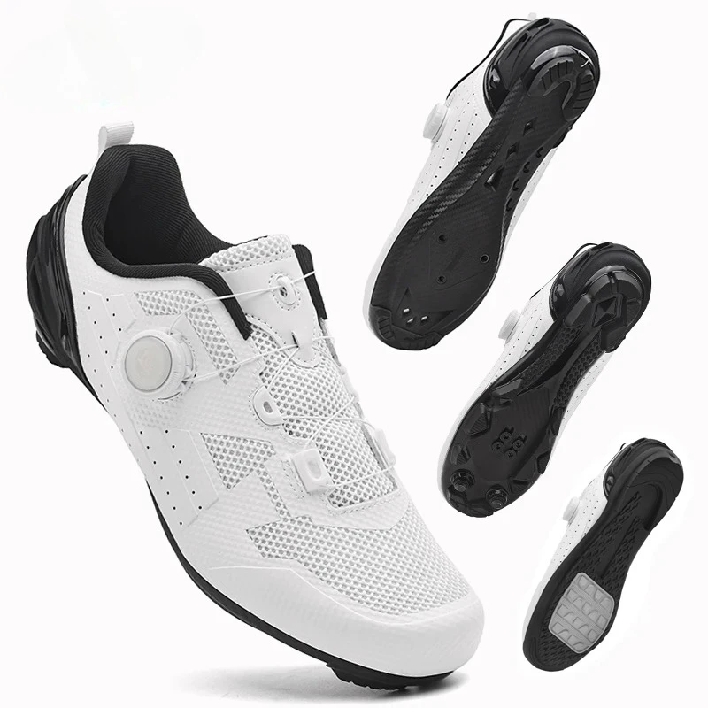 Road Bike Cleats - Męskie buty rowerowe szosowe oddychające letnie