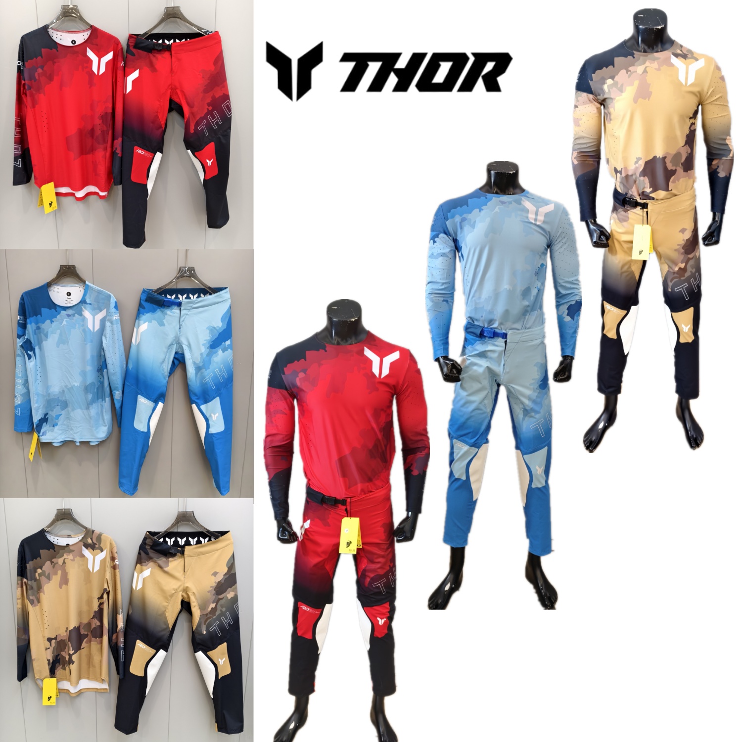 Cycling Jersey - Zestaw Motocrossowy THOR, Strój Motocyklowy MX