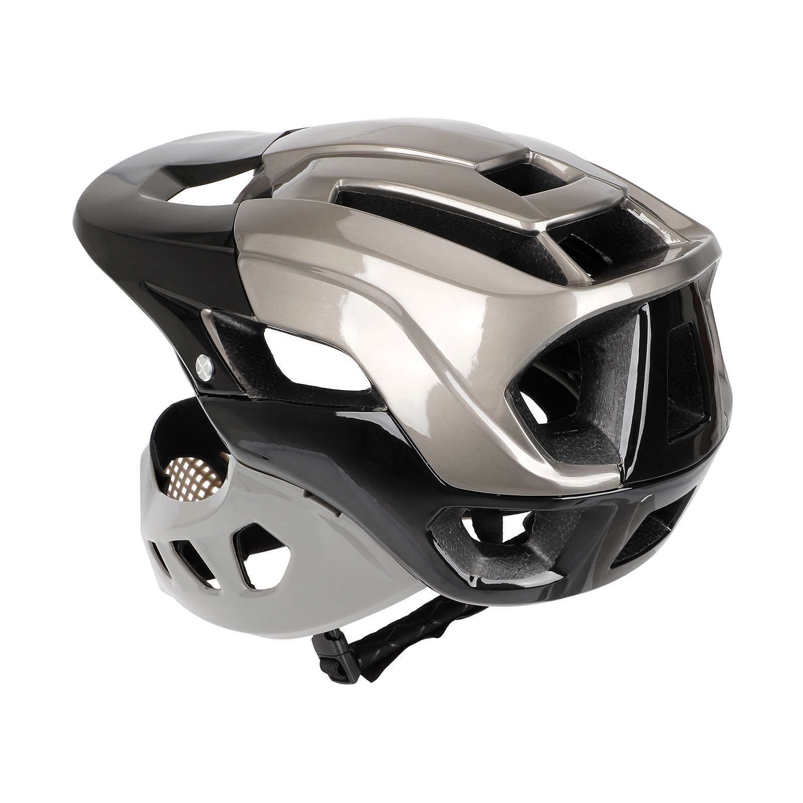 Odpinany kask rowerowy pełnotw – Cycling Gear Black recenzja i cena