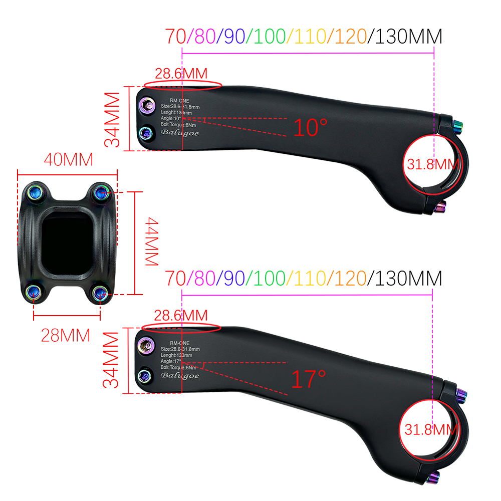 BALUGOE Włókno Węglowe Układ W – Bike Stem Riser recenzja i cena