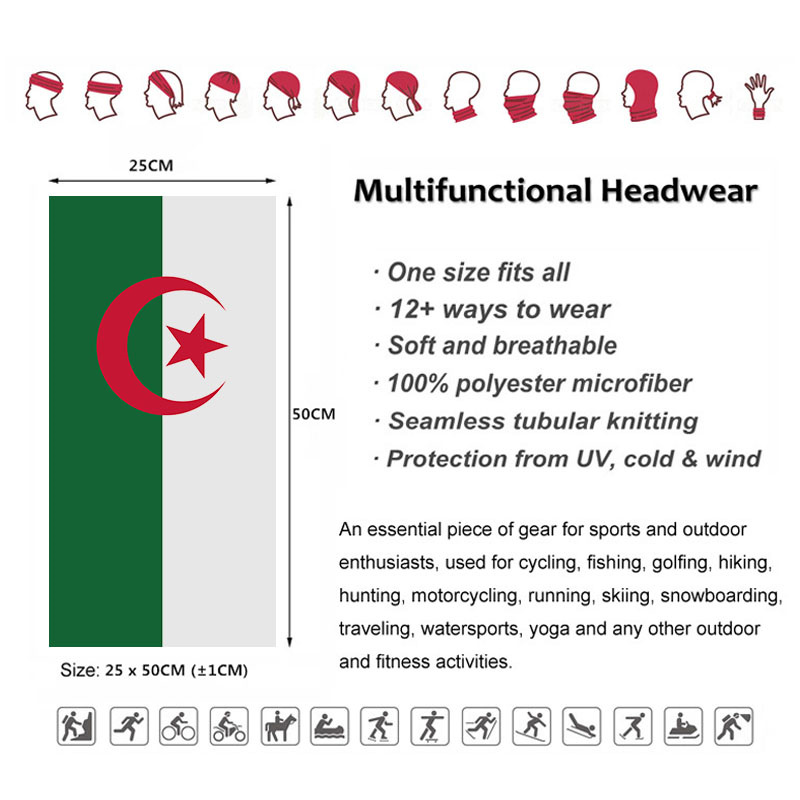 Algeria Flaga Bandana z nadruk – Gear In Cycling recenzja i cena