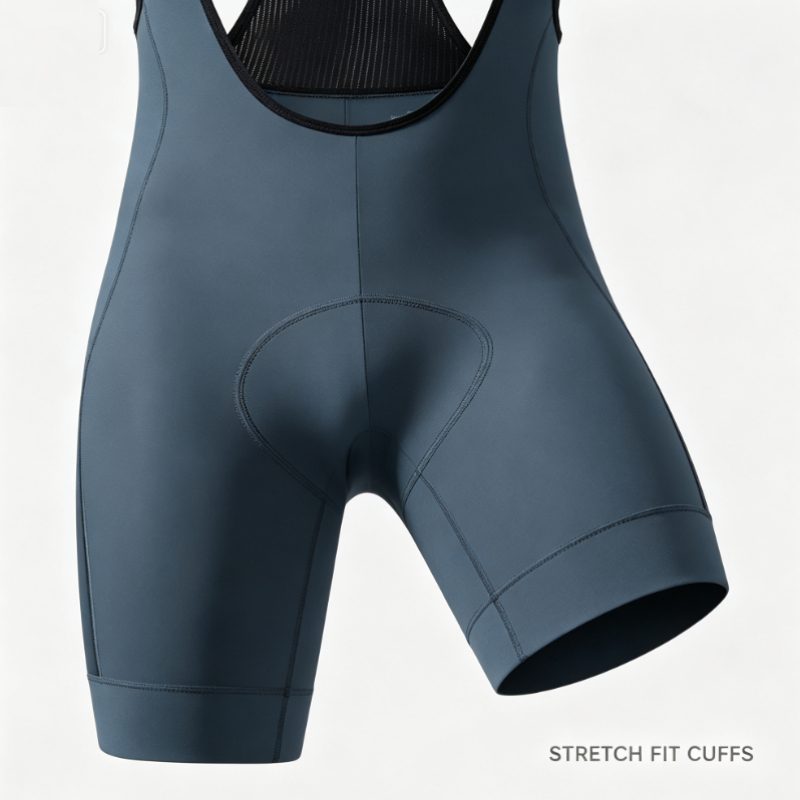 Szaro-niebieskie spodenki rowe – Cycling Gear Black recenzja i cena